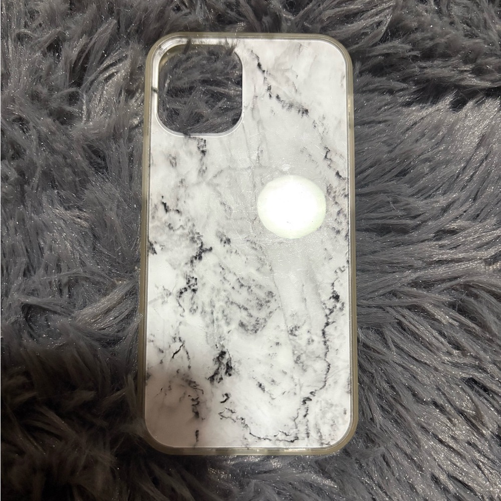 Marble Pattern Phone Case - Black and White iPhone 12 mini